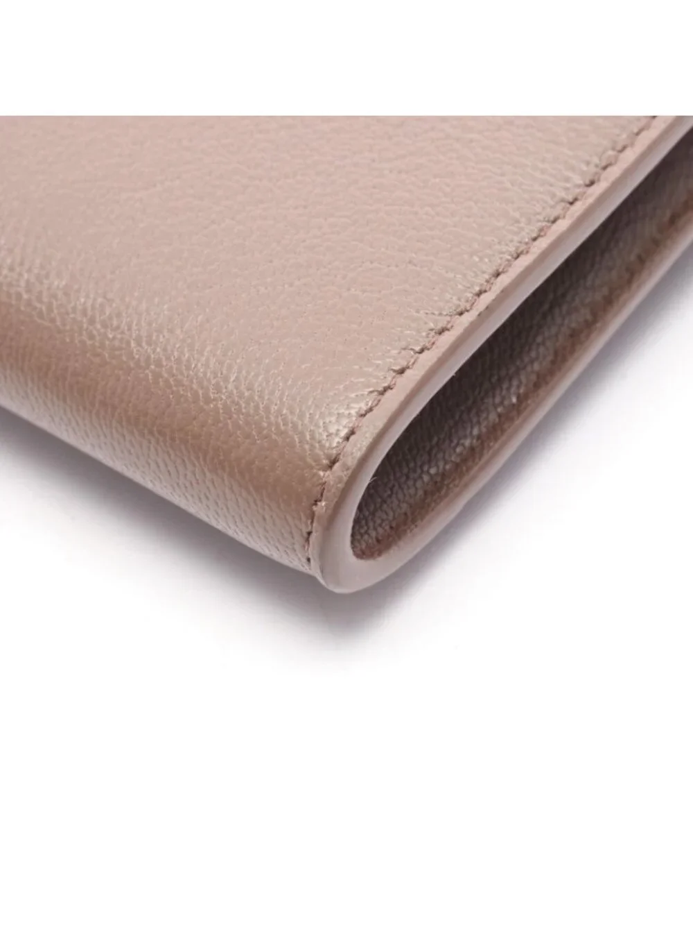Chanel Shoulder Bag Envelope CC Logo Gray Leather